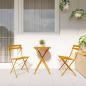 Preview: Klapp Bistro Set 3 stk. Senf Stahl