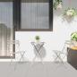 Preview: Klapp Bistro Set 3 Stk. Beige Stahl