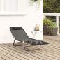 Preview: Klappbare Sonnenliege Schwarz 182 x 55 x 85,5 cm Textilene