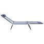 Preview: Klappbare Sonnenliege Marineblau 182 x 55 x 85,5 cm Textilene