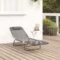 Preview: Klappbare Sonnenliege Grau 182 x 55 x 85,5 cm Textilene