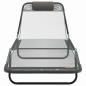 Preview: Klappbare Sonnenliege Grau 182 x 55 x 85,5 cm Textilene