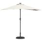 Preview: Garten-Sonnenschirm Sand 294 x 150 x 223 cm Polyester und Stahl