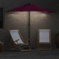Preview: Garten-Sonnenschirm Bordeauxrot 294 x 150 x 223 cm