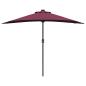 Preview: Garten-Sonnenschirm Bordeauxrot 294 x 150 x 223 cm