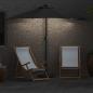 Preview: Gartensonnenschirm 294 x 150 x 224 cm Polyester und Stahl