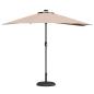 Preview: Gartensonnenschirm 294 x 150 x 224 cm Polyester und Stahl Taupe