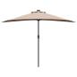Preview: Gartensonnenschirm 294 x 150 x 224 cm Polyester und Stahl Taupe