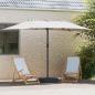 Preview: Garten-Sonnenschirm 385 x 209 x 244 cm Polyester und Stahl Sand