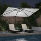 Preview: Sonnenschirm Sand 351 x 250 x 253 cm Polyester und Aluminium
