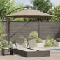 Preview: ARDEBO.de - Sonnenschirm 294 x 294 x 248 cm Polyester und Aluminium Taupe