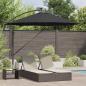 Preview: ARDEBO.de - Sonnenschirm 294 x 294 x 248 cm Polyester und Aluminium Schwarz