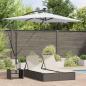 Preview: ARDEBO.de - Sonnenschirm 294 x 200 x 270 cm Polyester und Aluminium Sand