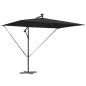 Preview: Sonnenschirm 294 x 200 x 270 cm Polyester und Aluminium Schwarz