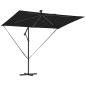 Preview: Sonnenschirm 294 x 200 x 270 cm Polyester und Aluminium Schwarz