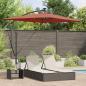Preview: ARDEBO.de - Sonnenschirm mit LED-Lichtleisten Terrakotta 294 x 200 x 270 cm