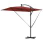 Preview: Sonnenschirm mit LED-Lichtleisten Terrakotta 294 x 200 x 270 cm