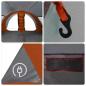 Preview: Tunnelzelt für 8 Personen Grau und Orange 710 x 460 x 245 cm