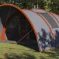 Preview: Tunnelzelt für 8 Personen Grau und Orange 710 x 460 x 245 cm