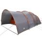 Preview: Tunnelzelt für 8 Personen Grau und Orange 710 x 460 x 245 cm