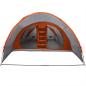 Preview: Tunnelzelt für 8 Personen Grau und Orange 710 x 460 x 245 cm