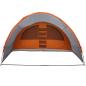 Preview: Tunnelzelt für 8 Personen Grau und Orange 710 x 460 x 245 cm