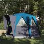 Preview: ARDEBO.de - Cabin Zelt 3-Personen mit Dach Blau und Grau 320 x 320 x 203 cm