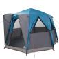 Preview: Cabin Zelt 3-Personen mit Dach Blau und Grau 320 x 320 x 203 cm