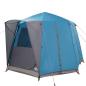 Preview: Cabin Zelt 3-Personen mit Dach Blau und Grau 320 x 320 x 203 cm