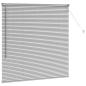 Preview: Venezianische Jalousie Silber 130 x 125 cm 25 mm Aluminium