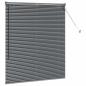 Preview: Venezianische Jalousie Dunkelgrau 130 x 120 cm 25 mm Aluminium