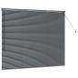 Preview: Venezianische Jalousie Dunkelgrau 130 x 160 cm 25 mm Aluminium