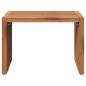 Preview: Garten-Beistelltisch Braun 50 x 32,5 x 35 cm Massivholz Teak
