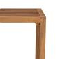 Preview: Garten-Beistelltisch Braun 50 x 32,5 x 35 cm Massivholz Teak