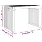 Preview: Garten-Beistelltisch Braun 50 x 32,5 x 35 cm Massivholz Teak