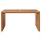 Preview: Garten-Beistelltisch Braun 70 x 37,5 x 35,5 cm Massivholz Teak