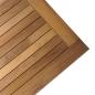 Preview: Gartenbank und Tischset 2 Stk. Creme und Braun Massivholz Teak