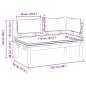 Preview: Gartenbank und Tischset 2 Stk. Creme und Braun Massivholz Teak