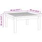 Preview: Gartenbank und Tischset 2 Stk. Creme und Braun Massivholz Teak