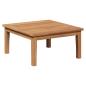 Preview: Gartenbank und Tischset 2 Stk. Creme und Braun Massivholz Teak
