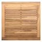 Preview: Gartenbank und Tischset 2 Stk. Creme und Braun Massivholz Teak