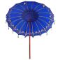 Preview: Balinesischer Sonnenschirm Blau 215 x 215 x 260 cm