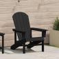 Preview: ARDEBO.de - Adirondack-Stuhl Schwarz HDPE