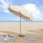 Preview: Strandparasol 160 x 160 x 196 cm Polyester und Stahl Rund