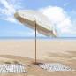 Preview: Strandparasol 160 x 160 x 196 cm Polyester und Stahl Rund