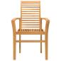 Preview: Esszimmerstuhl 2 Stk. Massivholz Teak Braun 62 x 55 x 94 cm