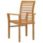 Preview: Esszimmerstuhl 4 Stk. Massivholz Teak Braun 62 x 55 x 94 cm