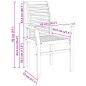 Preview: Esszimmerstuhl 4 Stk. Massivholz Teak Braun 62 x 55 x 94 cm