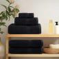 Preview: ARDEBO.de - Gästetuch SOLUND 25 Stk. Schwarz 70 x 140 cm 550 gsm