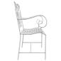 Preview: Gartenbank 2 -Seater 104 x 54 x 93 cm Stahl Antik Weiß